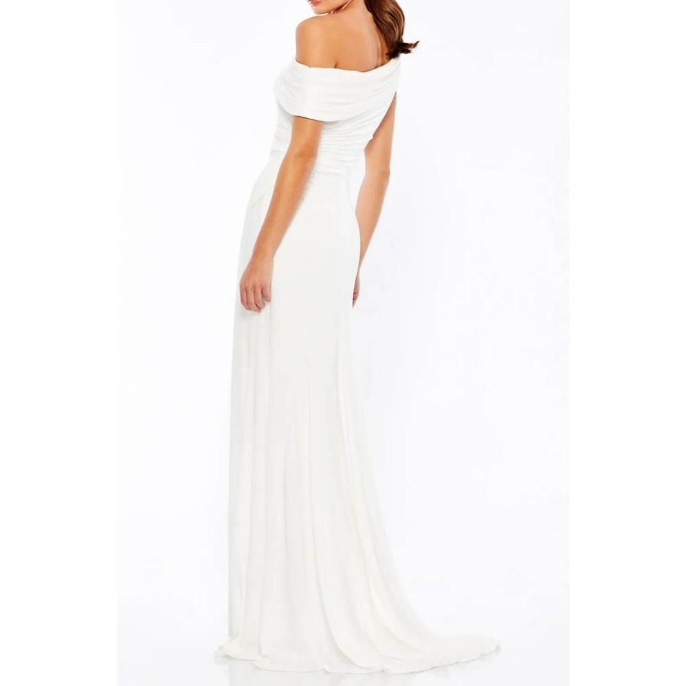 NEW IEENA for MAC DUGGAL Ruched OneShoulder Trumpet GOWN Size 10 $358 NORDSTROM - Picture 2 of 13